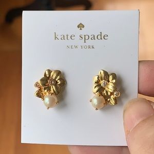 Kate Spade Wild Garden Gold Earrings